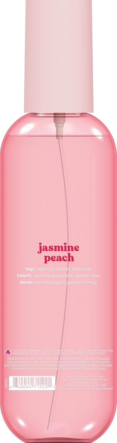 image:imageeos Cashmere Body Mist Jasmine Peach Body Spray for Women Hair Mist Floral Perfume Moisturizing Hyaluronic Acid Glycerin Vegan Crueltyfree 6 fl ozJasmine Peach