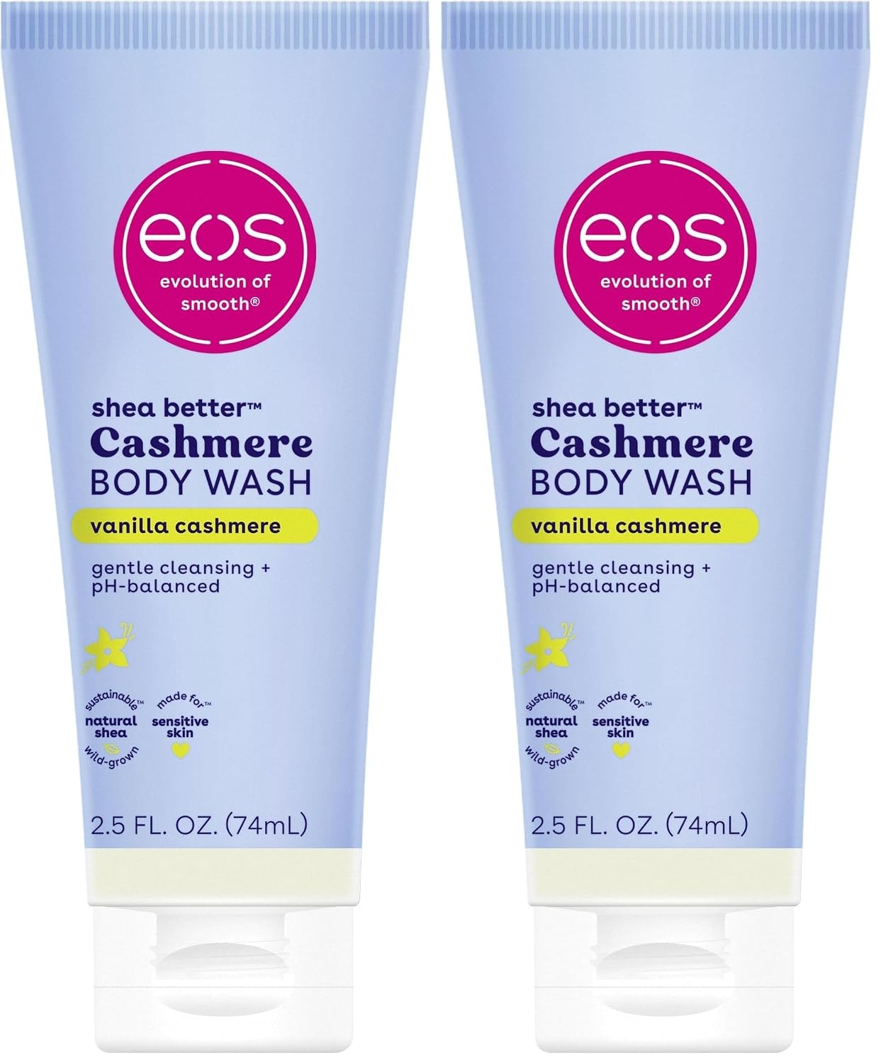 image:imageeos Cashmere Body Wash Jasmine Peach Moisturizing Body Wash Creamy Gel Formula with Shea Butter Glycerin Vitamin E pH Balanced Sensitive Skin Vegan 16 fl ozVanilla