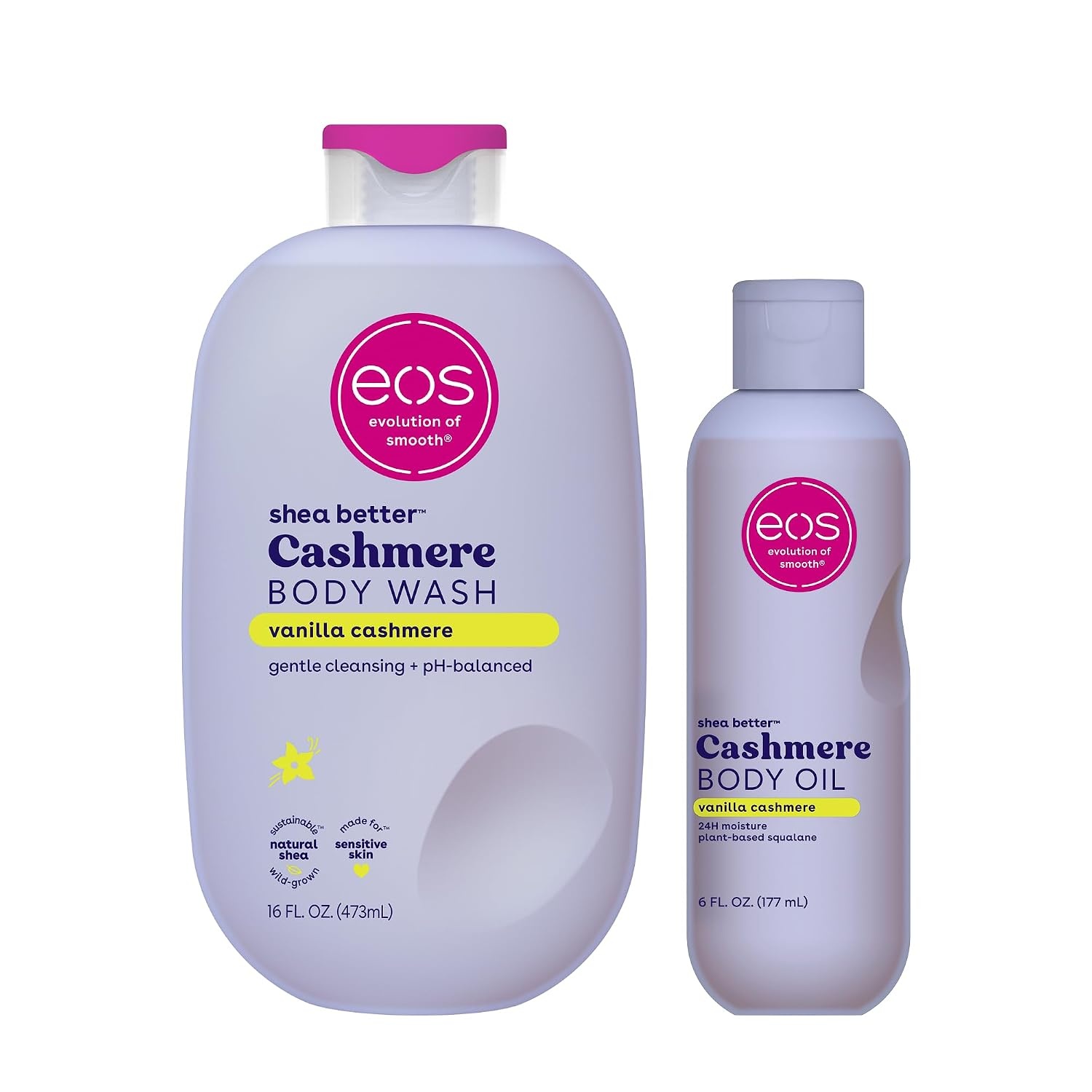 image:imageeos Cashmere Body Wash Jasmine Peach Moisturizing Body Wash Creamy Gel Formula with Shea Butter Glycerin Vitamin E pH Balanced Sensitive Skin Vegan 16 fl ozVanilla