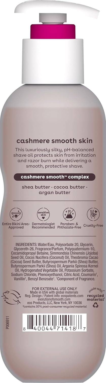 image:imageeos Cashmere Shave Oil Pink Champagne Moisturizing Shea Butter 6 fl ozCoconut
