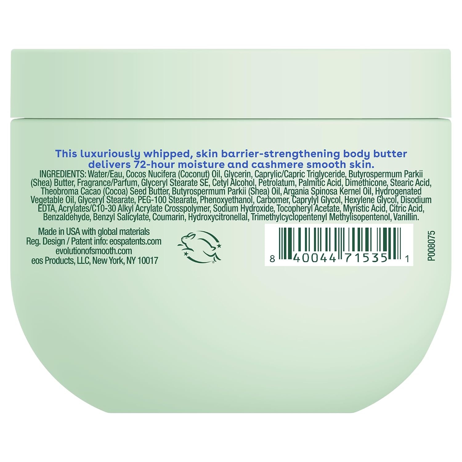 image:imageeos Cashmere Whipped Oil Body Butter Pink Champagne 72 Hour Weightless Moisture For Dry Skin Rich Formula and Deep Hydration Body Care 12 ozPistachio