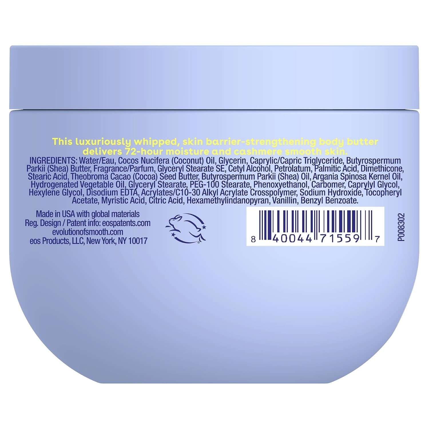image:imageeos Cashmere Whipped Oil Body Butter Pink Champagne 72 Hour Weightless Moisture For Dry Skin Rich Formula and Deep Hydration Body Care 12 ozVanilla Cashmere