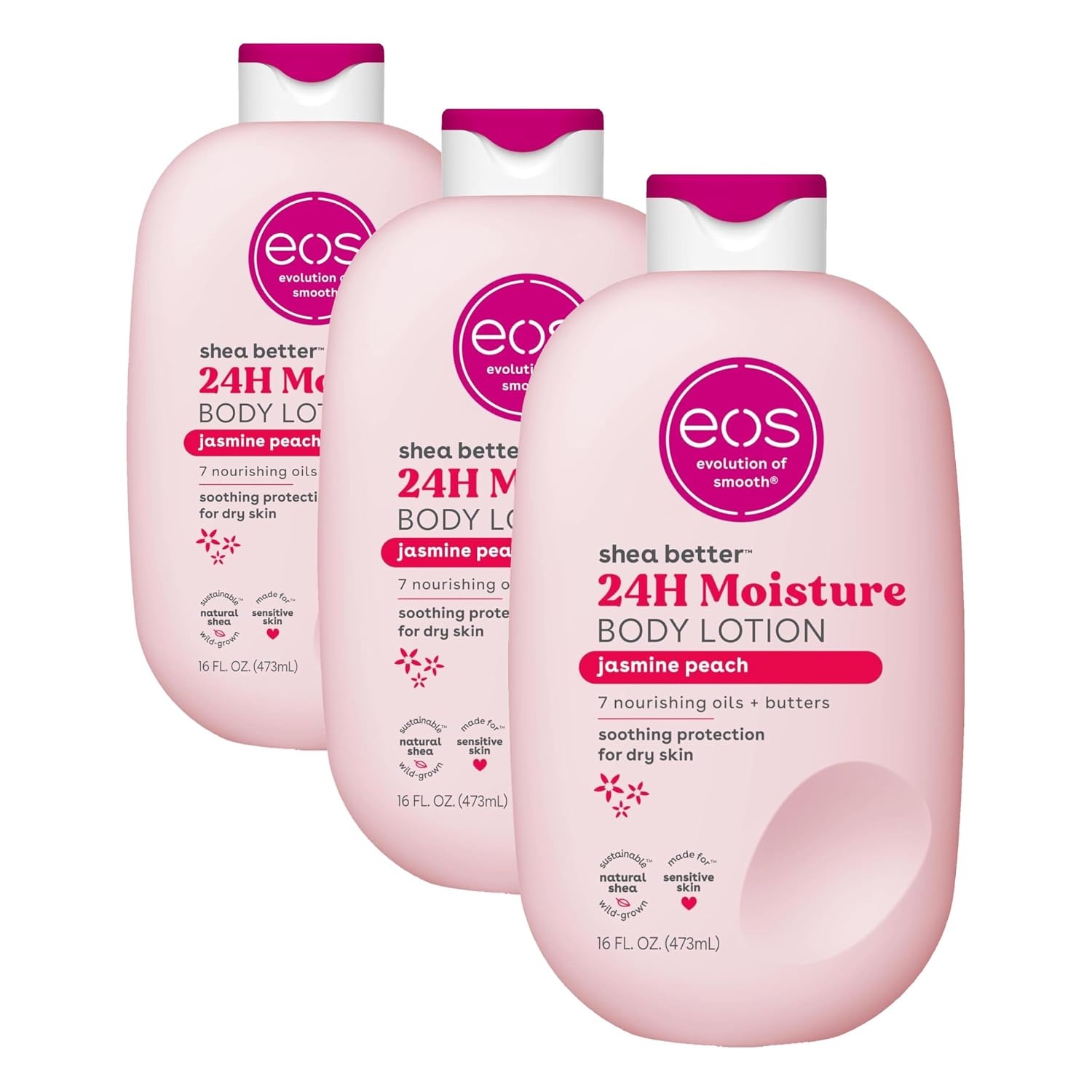 image:imageeos Shea Better 24H Moisture Body Lotion Jasmine Peach 16 fl ozJasmine Peach