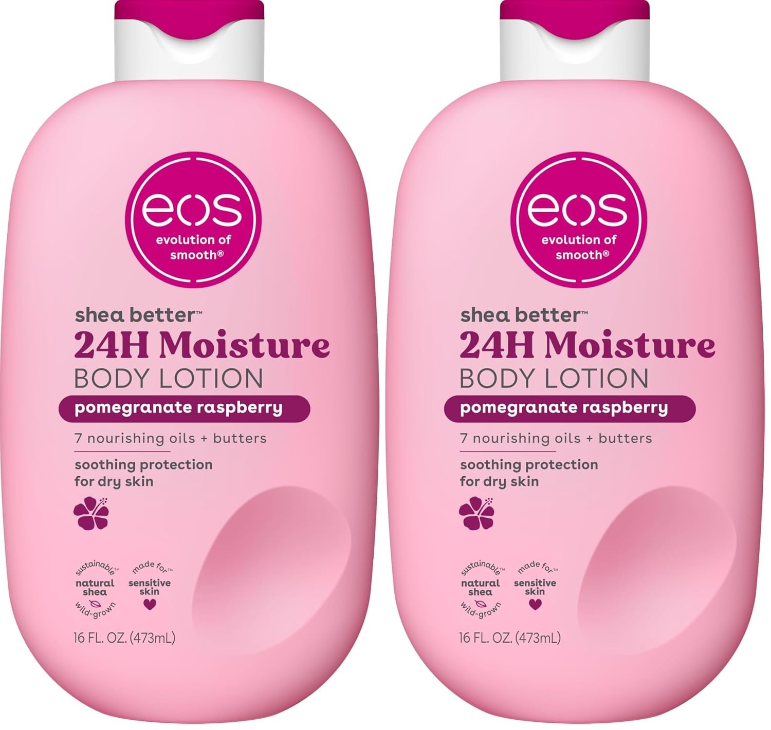 image:imageeos Shea Better 24H Moisture Body Lotion Jasmine Peach 16 fl ozPomegranate Raspberry