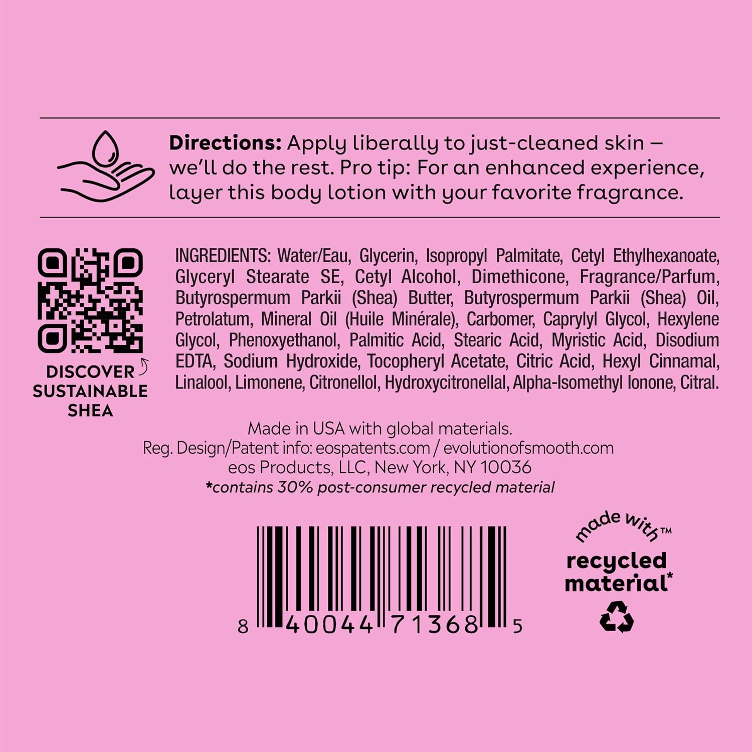 image:imageeos Shea Better 24H Moisture Body Lotion Jasmine Peach 16 fl ozPomegranate Raspberry