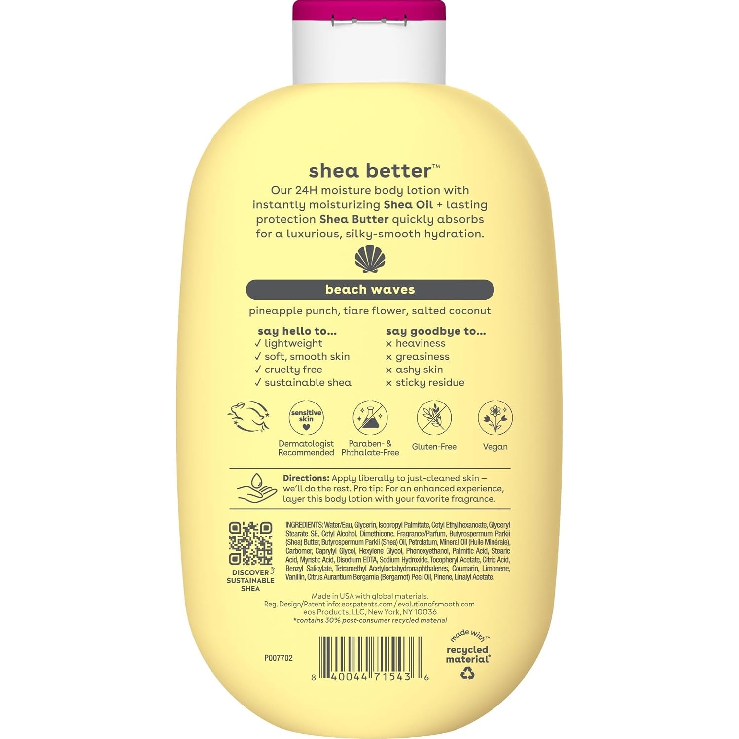 image:imageeos Shea Better 24H Moisture Body Lotion Pink Champagne 16 fl ozBeach Waves