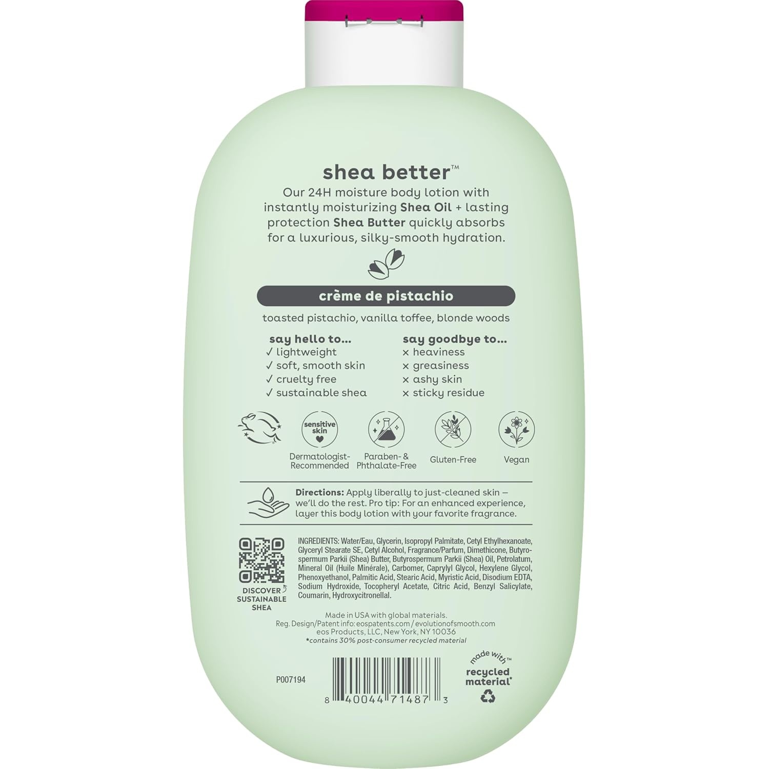 image:imageeos Shea Better 24H Moisture Body Lotion Pink Champagne 16 fl ozPistachio