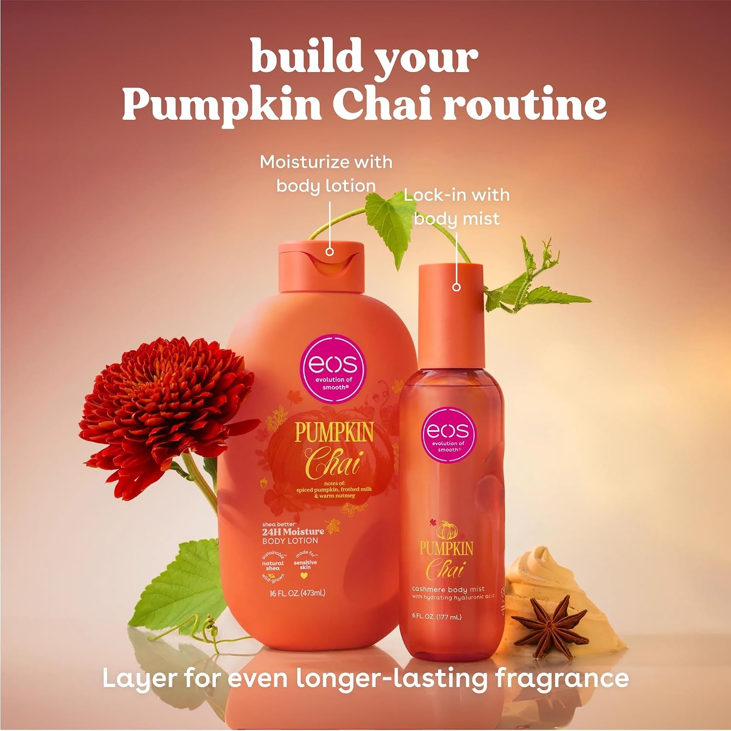 image:imageeos Shea Better 24H Moisture Body Lotion Pink Champagne 16 fl ozPumpkin Chai