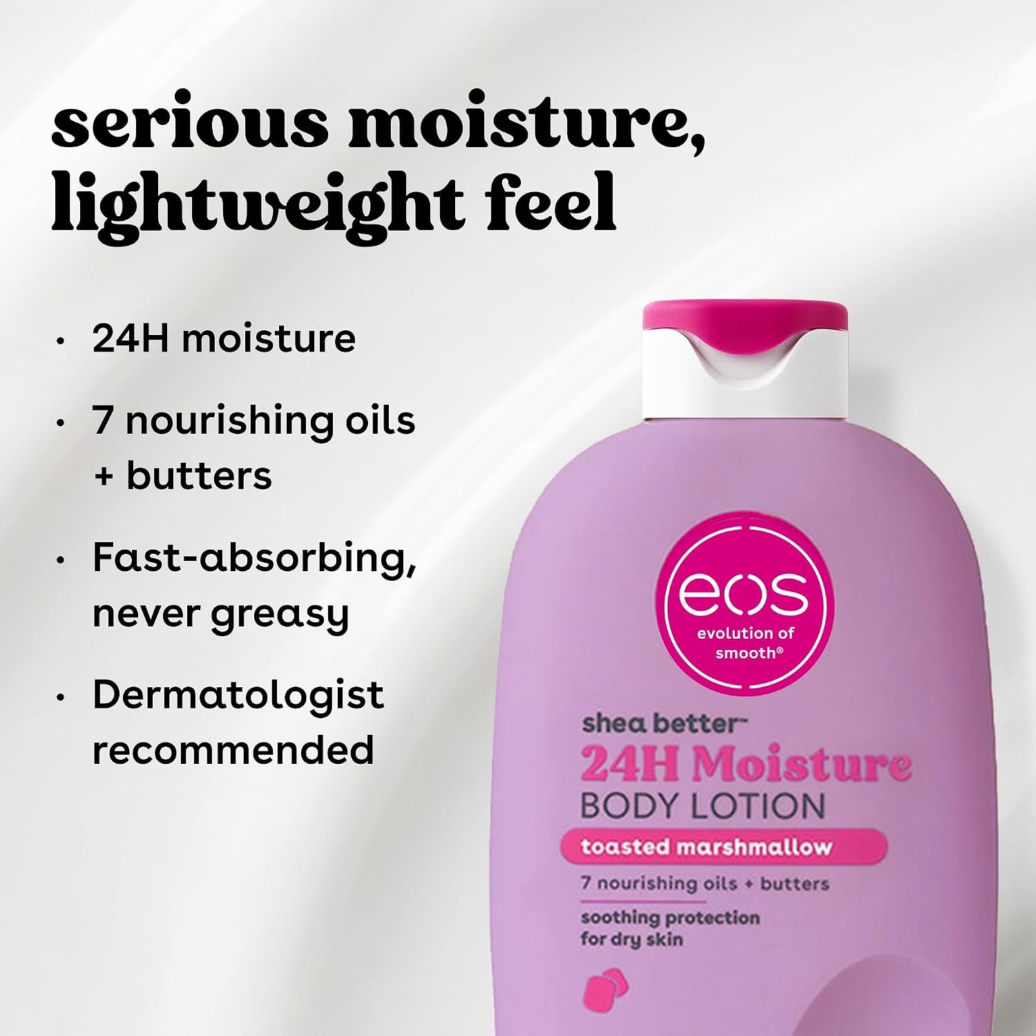image:imageeos Shea Better 24H Moisture Body Lotion Pink Champagne 16 fl ozToasted Marshmallow