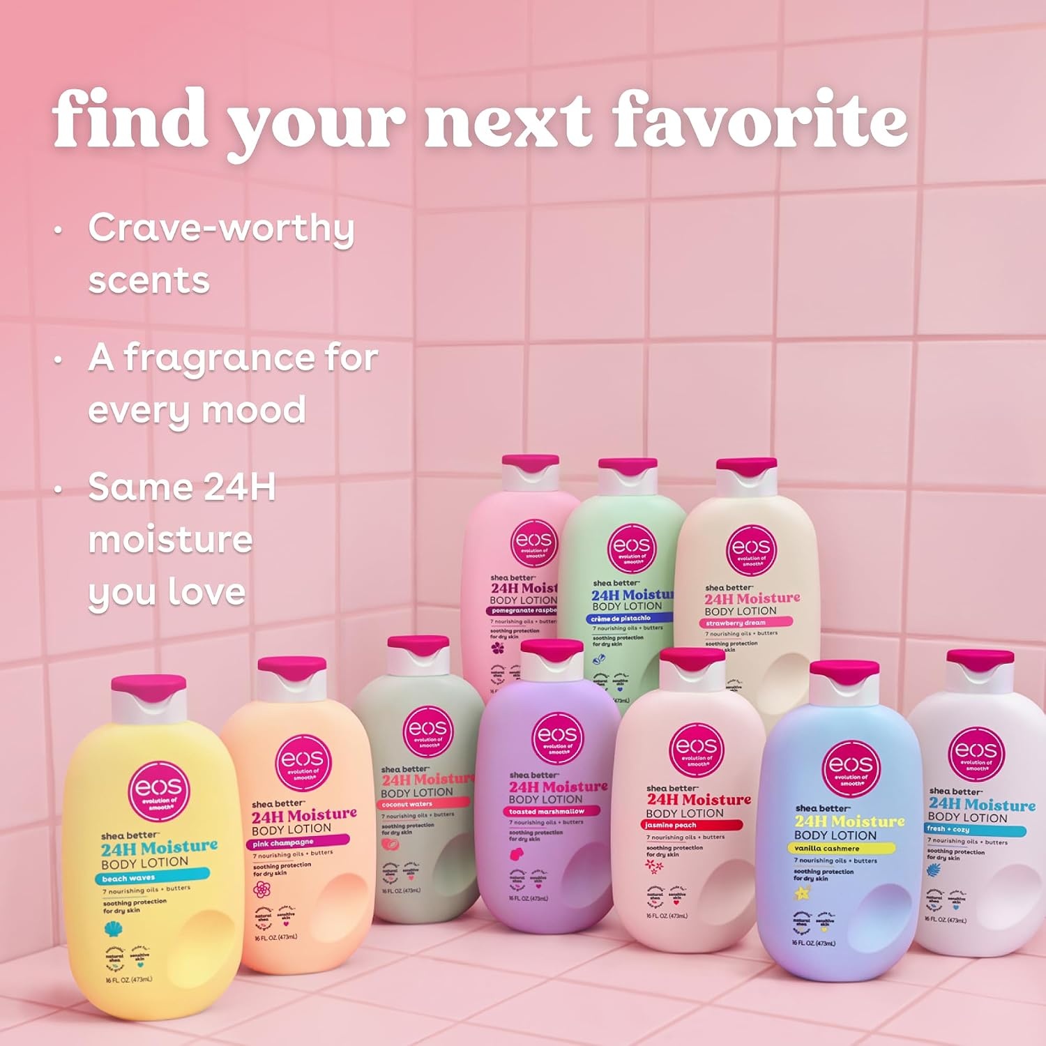image:imageeos Shea Better 24H Moisture Body Lotion Pink Champagne 16 fl ozToasted Marshmallow