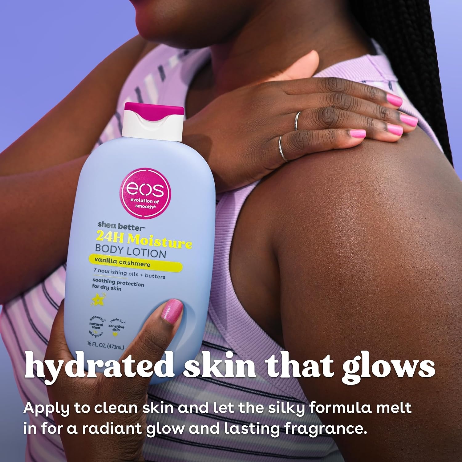 image:imageeos Shea Better 24H Moisture Body Lotion Pink Champagne 16 fl ozVanilla Cashmere