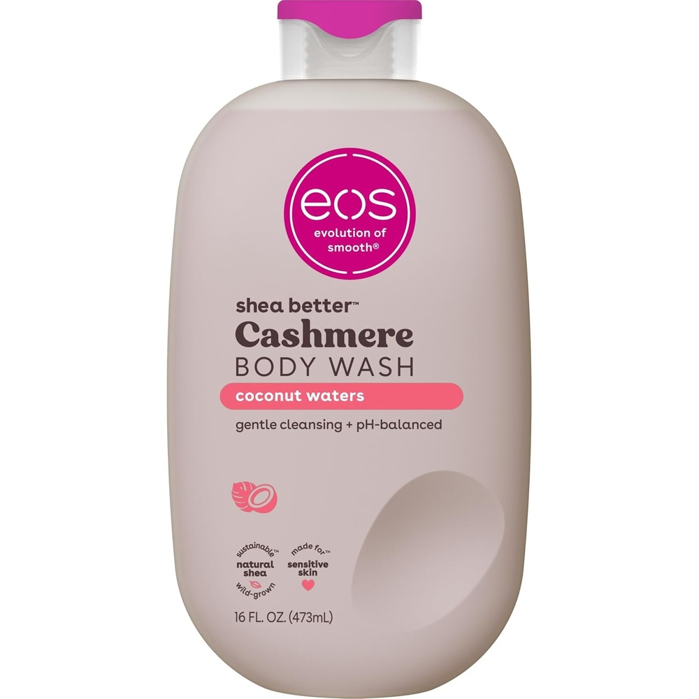 image:imageeos Cashmere Body Wash  Jasmine Peach Moisturizing Body Wash Creamy Gel Formula with Shea Butter Glycerin Vitamin E pH Balanced Sensitive Skin Vegan 16 fl ozCoconut Waters
