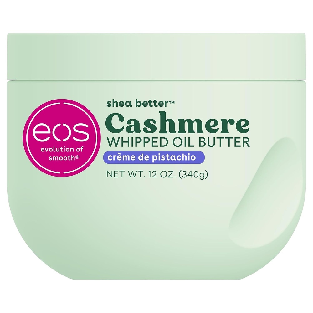image:imageeos Cashmere Whipped Oil Body Butter Pink Champagne 72 Hour Weightless Moisture For Dry Skin Rich Formula and Deep Hydration Body Care 12 ozPistachio