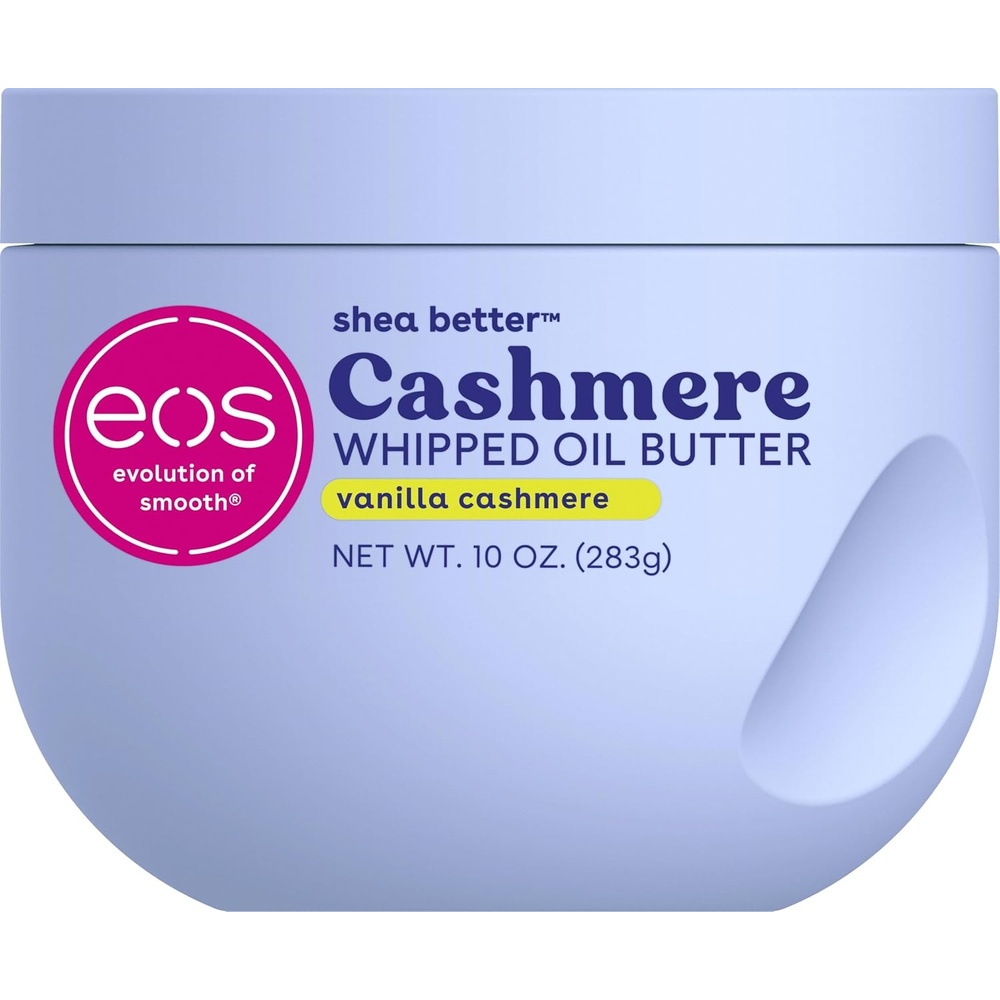 image:imageeos Cashmere Whipped Oil Body Butter Pink Champagne 72 Hour Weightless Moisture For Dry Skin Rich Formula and Deep Hydration Body Care 12 ozVanilla Cashmere