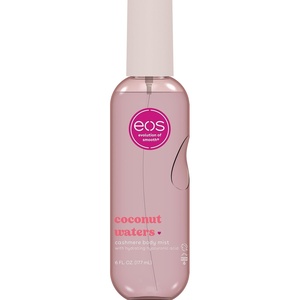 eos Cashmere Body Mist, Jasmine Peach, Body Spray for Women, Hair Mist, Floral Perfume, Moisturizing, Hyaluronic Acid, Glycerin, Vegan, Cruelty-free, 6 fl oz(Coconut Waters)