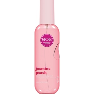 eos Cashmere Body Mist, Jasmine Peach, Body Spray for Women, Hair Mist, Floral Perfume, Moisturizing, Hyaluronic Acid, Glycerin, Vegan, Cruelty-free, 6 fl oz(Jasmine Peach)