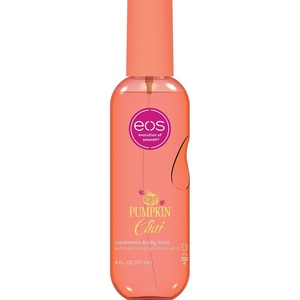 eos Cashmere Body Mist, Jasmine Peach, Body Spray for Women, Hair Mist, Floral Perfume, Moisturizing, Hyaluronic Acid, Glycerin, Vegan, Cruelty-free, 6 fl oz(Pumpkin Chai)