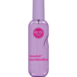 eos Cashmere Body Mist, Jasmine Peach, Body Spray for Women, Hair Mist, Floral Perfume, Moisturizing, Hyaluronic Acid, Glycerin, Vegan, Cruelty-free, 6 fl oz(Toasted Marshmallow)