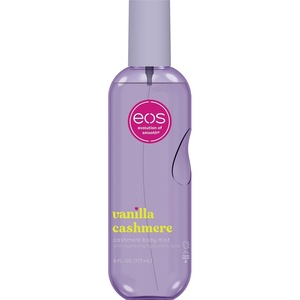 eos Cashmere Body Mist, Jasmine Peach, Body Spray for Women, Hair Mist, Floral Perfume, Moisturizing, Hyaluronic Acid, Glycerin, Vegan, Cruelty-free, 6 fl oz(Vanilla Cashmere)