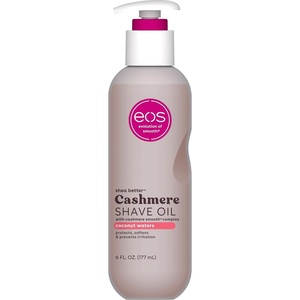 eos Cashmere Shave Oil- Pink Champagne, Moisturizing Shea Butter, 6 fl oz(Coconut)