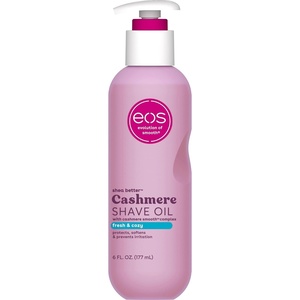 eos Cashmere Shave Oil- Pink Champagne, Moisturizing Shea Butter, 6 fl oz(Fresh & Cozy)