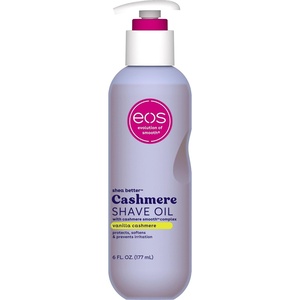 eos Cashmere Shave Oil- Pink Champagne, Moisturizing Shea Butter, 6 fl oz(Vanilla Cashmere)