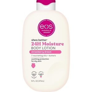eos Shea Better 24H Moisture Body Lotion- Pink Champagne, 16 fl oz(Strawberry Dream)