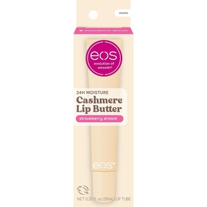 eos Strawberry Dream Plumping Peptides & Shea Butter Lip Butter, 0.35 oz(Strawberry Dream)